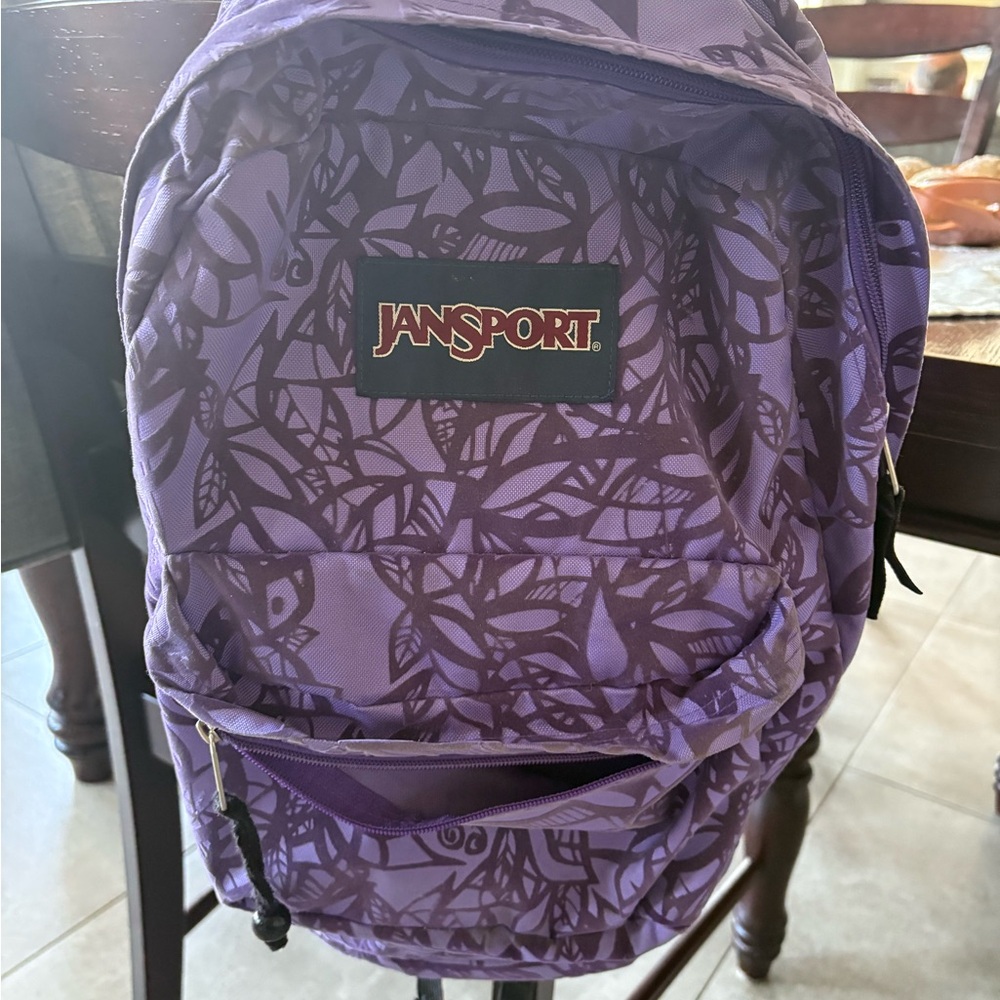 Jansport Violet Abstract Backpack